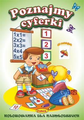 POZNAJMY CYFERKI. Autor: Kruszewski Włodzimierz, Fic Piotr. SmakLiter.pl Okładka książki POZNAJMY CYFERKI