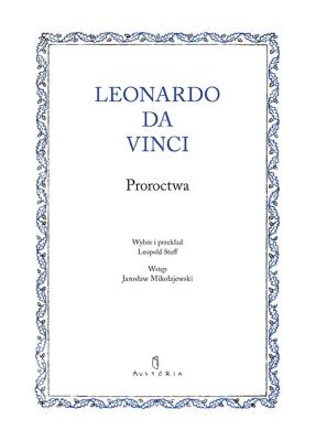 Proroctwa. Autor: LEONARDO DA VINCI. SmakLiter.pl Okładka książki Proroctwa