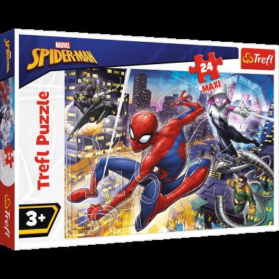 Opakowanie Puzzle 24 maxi Nieustraszony Spider-Man TREFL