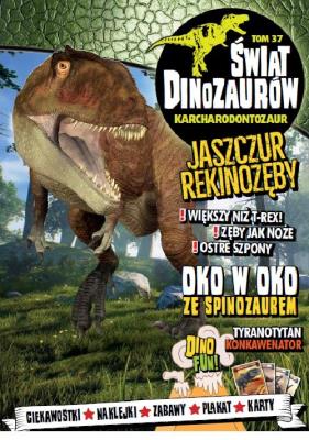 Świat Dinozaurów. 37 KARCHARODONTOSAUR. Autor: Opracowanie zbiorowe. SmakLiter.pl Okładka książki Świat Dinozaurów. 37 KARCHARODONTOSAUR