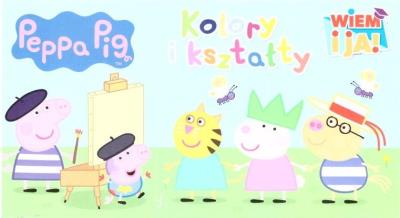 Okładka książki Świnka Peppa. Wiem i ja! Kolory i kształty