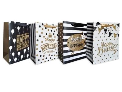 Opakowanie Torebka ozdobna płaska pionowa średnia Happy Bday