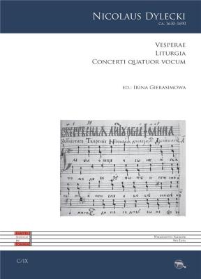 Vesperae. Liturgia. Concerti quatuor vocum. Autor: Nicolaus Dylecki. SmakLiter.pl Okładka książki Vesperae. Liturgia. Concerti quatuor vocum