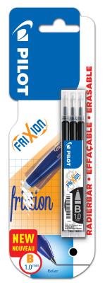 Opakowanie Wkład FriXion 1.0 czarny 3szt PILOT