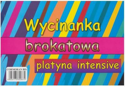 Opakowanie Wycinanka A4 brokatowa platyna intensive