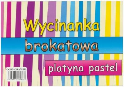 Opakowanie Wycinanka A4 brokatowa platyna pastel