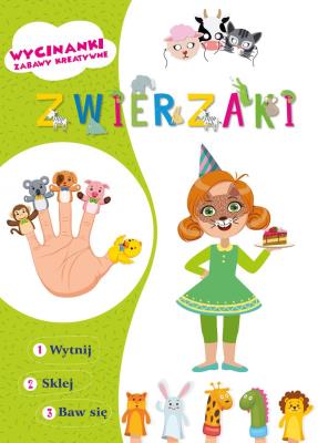Wycinanki Zwierzaki. Autor: Grzankowska Ewelina. SmakLiter.pl Okładka książki Wycinanki Zwierzaki