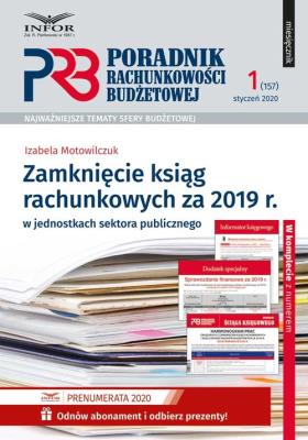 Okładka książki Zamknięcie ksiąg rachunkowych za 2019 r.w jednostkach sektora publicznego