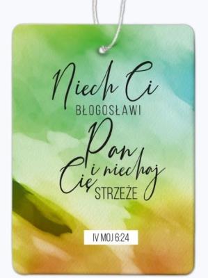 Opakowanie Zawieszka zapachowa - Ocena IV Mojż 6,24 zieleń