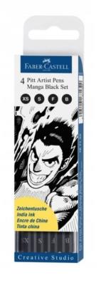 Opakowanie Zestaw do kaligrafii Manga 4szt FABER CASTELL