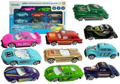 Zestaw samochodów resoraków 10 autek. Wydawca: Lean Toys. SmakLiter.pl Opakowanie Zestaw samochodów resoraków 10 autek