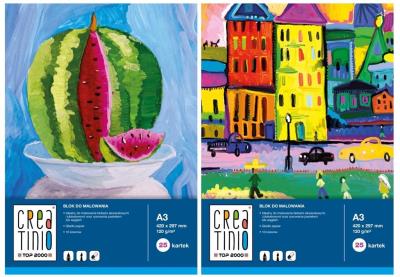 Opakowanie Blok do malowania A4/20K Creatino (10szt)
