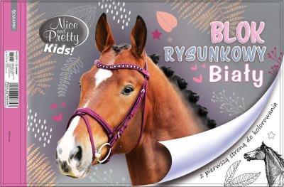Opakowanie Blok rysunkowy biały A4/20K Nice and Pretty
