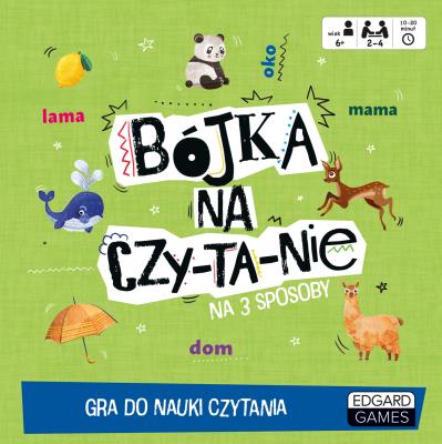 Bójka na czytanie Gra do nauki czytania. Autor: Opracowanie zbiorowe. SmakLiter.pl Okładka książki Bójka na czytanie Gra do nauki czytania