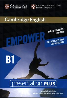 Cambridge English Empower Pre-intermediate Presentation Plus with Student's Book and Workbook. Autor: Puchta Herbert, Stranks Jeff, Lewis-Jones Peter, Doff Adrian, Thaine Craig. SmakLiter.pl Okładka książki Cambridge English Empower Pre-intermediate Presentation Plus with Student's Book and Workbook