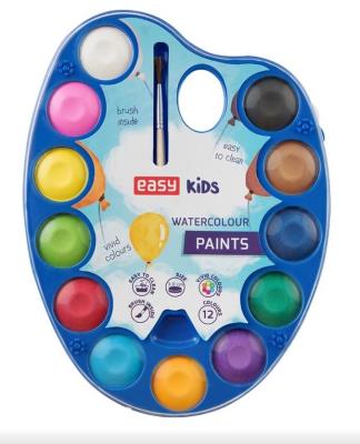 Opakowanie Farbki akwarelowe 12 kolorów na palecie