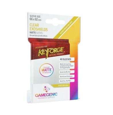 Opakowanie Gamegenic: Matte KeyForge Exoshields Clear 66x92mm