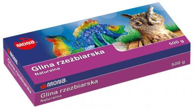 Opakowanie Glina rzeźbiarska naturalna 500g MONA
