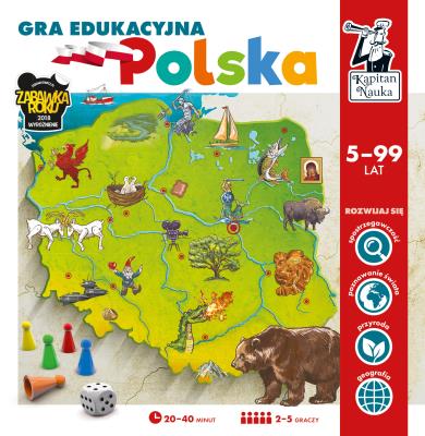Gra edukacyjna - Polska. Autor: Opracowanie zbiorowe. SmakLiter.pl Okładka książki Gra edukacyjna - Polska