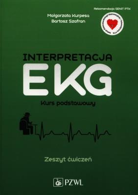 Okładka książki Interpretacja EKG Kurs podstawowy Zeszyt ćwiczeń