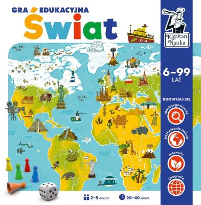 Okładka książki Kapitan Nauka. Świat. Gra edukacyjna