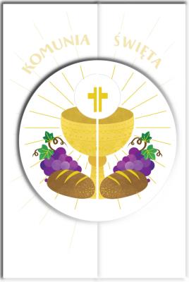 Okładka książki KARNET B6 KOMUNIA ROZKŁADANY KIELICH