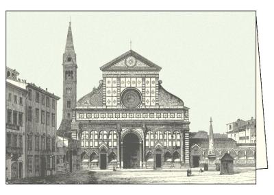 Opakowanie Karnet z kopertą ITW 007 Firenze Basilica S. Maria