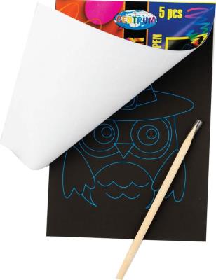 Opakowanie Kartki do grawerowania z patyczkiem bambusowym 5K