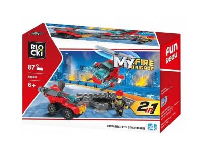 Opakowanie Klocki Blocki MyFireBrigade 2w1 87 el.