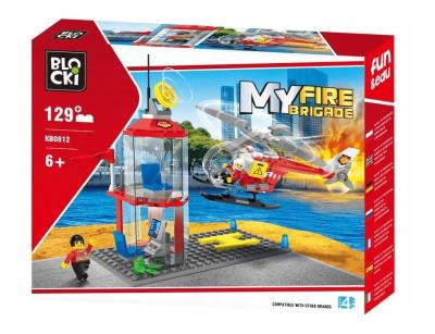 Opakowanie Klocki Blocki MyFireBrigade Strażnica+Heliopter