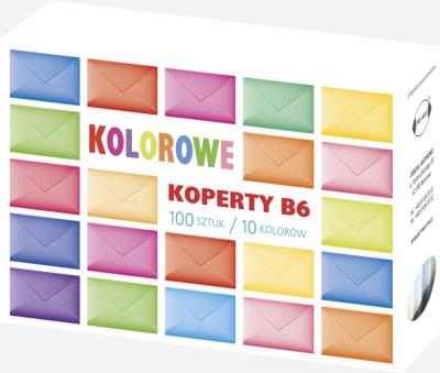 Opakowanie KOPERTY B6 KOLOROWE KB6 OGKO 382 POL MAK