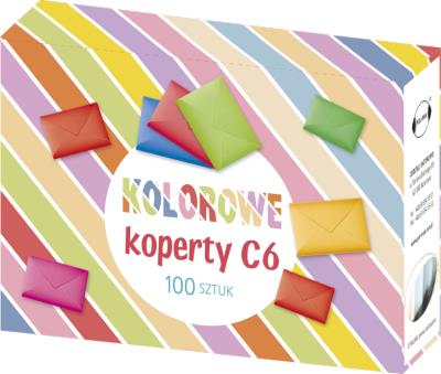 Opakowanie KOPERTY C6 KOLOROWE KB6 OGKO 468 POL MAK