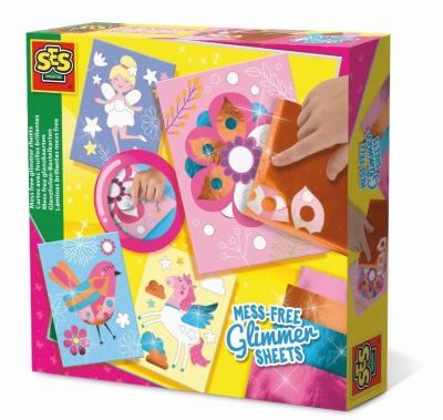 Kreatywna zabawa- błyszczące wyklejanki. Wydawca: SES NL. SmakLiter.pl Opakowanie Kreatywna zabawa- błyszczące wyklejanki