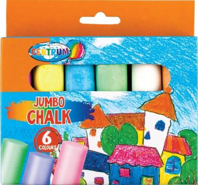 Kreda kolorowa Jumbo Magic willage 6szt 80391. Wydawca: Centrum. SmakLiter.pl Opakowanie Kreda kolorowa Jumbo Magic willage 6szt 80391