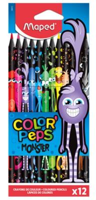 Opakowanie Kredki Colorpeps Monster trójkątne 12 kol MAPED