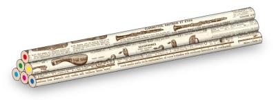 Opakowanie Kredki ozdobne Instrument 6szt CSP 683 ROSSI