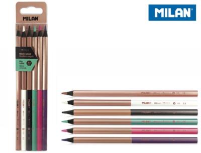 Opakowanie Kredki sześciokątne 6 kolorów MILAN