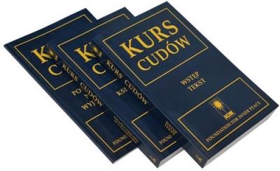 Kurs cudów Tom 1-3. Autor: Helen Schucman. SmakLiter.pl Okładka książki Kurs cudów Tom 1-3