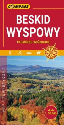 Okładka książki Mapa turystyczna - Beskid wyspowy 1:50 000