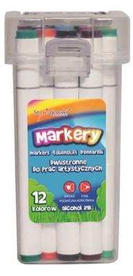 Opakowanie Markery BAMBINO do prac artystycznych 12 kolorów
