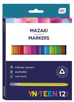 Opakowanie Mazaki trójkątne 12 kolorów YN TEEN