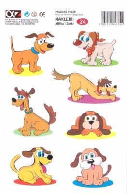 Opakowanie Naklejki Alfika i Zetki 24 Pieski