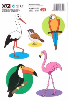 Opakowanie Naklejki Alfika i Zetki 29 Ptaki