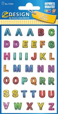 Opakowanie Naklejki brokatowe - Alfabet