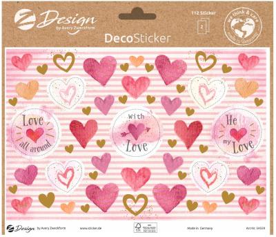 Opakowanie Naklejki dekoracyjne - Serca
