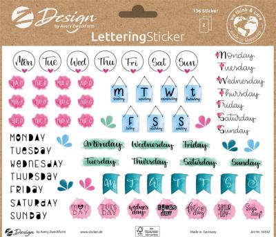 Opakowanie Naklejki do plannerów - Dni i miesiące