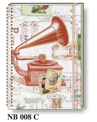 Opakowanie Notatnik ozdobny A5 koło BR (NB 008C)