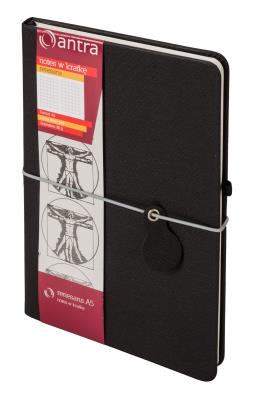 Opakowanie Notes A5 Kratka Renesans Czarny ANTRA
