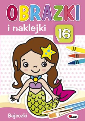 Obrazki i naklejki Bajeczki. Autor: Piotr Kozera. SmakLiter.pl Okładka książki Obrazki i naklejki Bajeczki