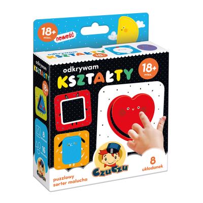 ODKRYWAM KSZTAŁTY 18M+ CZUCZU. Wydawca: Bright Junior Media Justyna Han. SmakLiter.pl Opakowanie ODKRYWAM KSZTAŁTY 18M+ CZUCZU